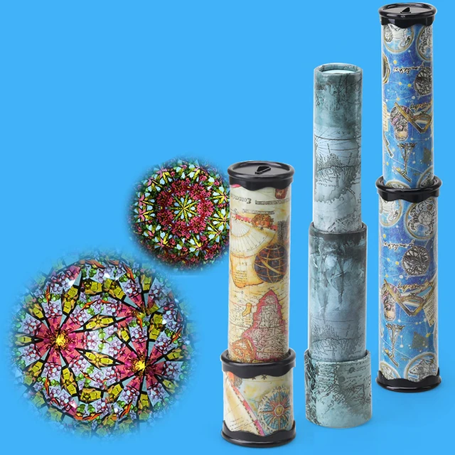 Colorful 21/27/30CM 2/3 Joints Maginative Cartoon Rotation Classic Kaleidoscope Kids Fancy Gift Early Childhood Educational Toys 2