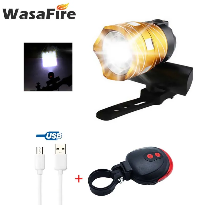 Sale 15000LM T6 LED USB Line Rear Light Adjustable Bicycle Light 3000mAh Rechargeable Battery Front Bike Headlight Lamp 0 Sale 15000LM T6 LED USB Line Rear Light Adjustable Bicycle Light 3000mAh Rechargeable Battery Front Bike Headlight Lamp 0
