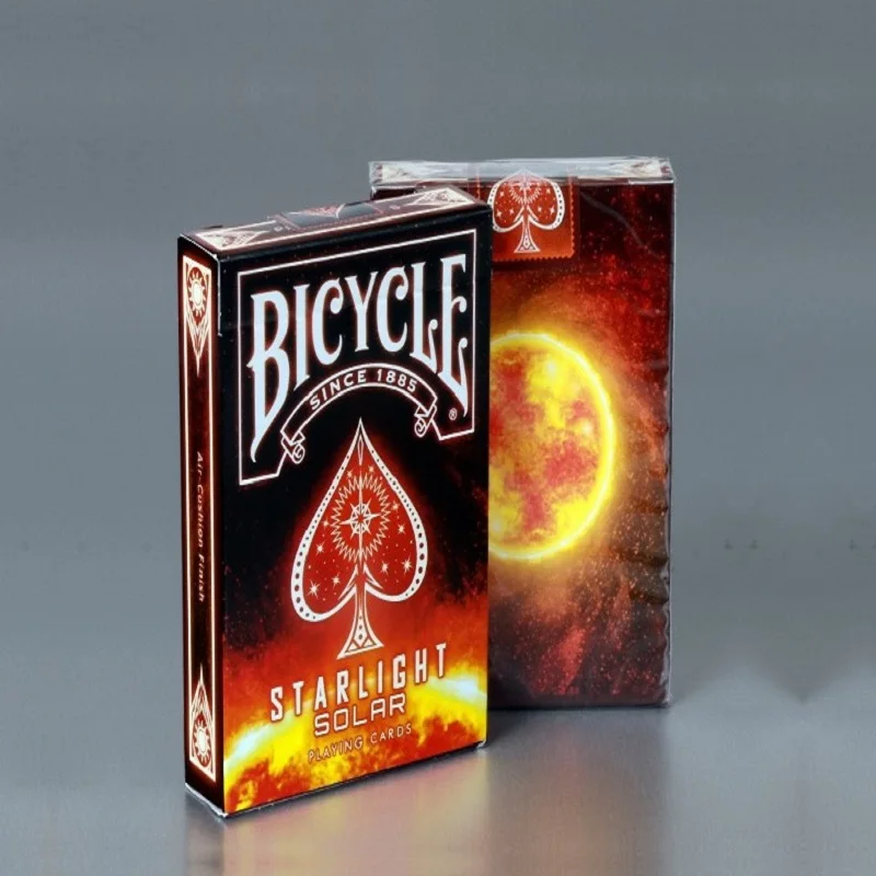 Goede 1 Dek Fiets Starlight Solar Speelkaarten Zon Magic Kaarten Poker Close Up Stage Goocheltrucs Props voor Professionele Goochelaar