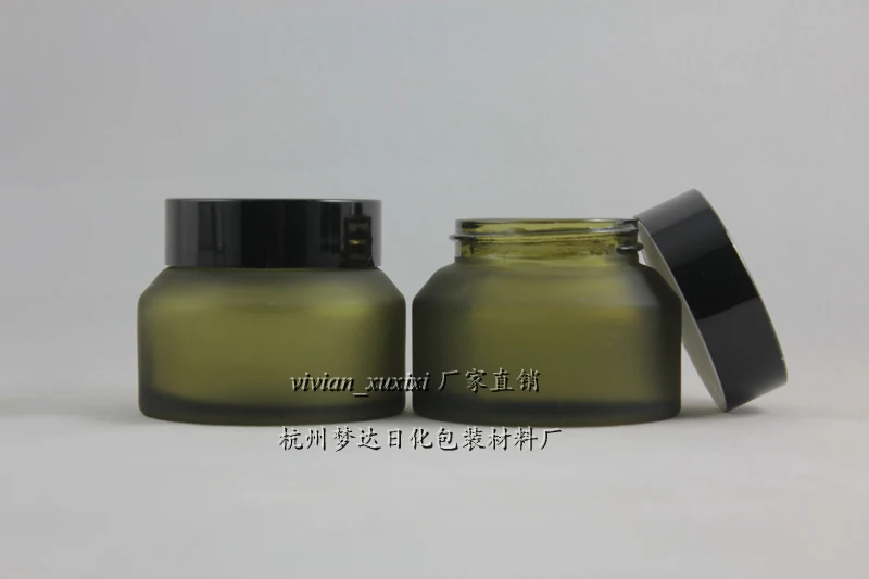 Download 50g Olive Green Frosted Glass Cream Jar With Black Aluminum Lid 50g Cosmetic Jar Packing For Mask Or Eye Cream 50g Glass Bottle Glass Cream Jars Cream Jarglass Cream Aliexpress