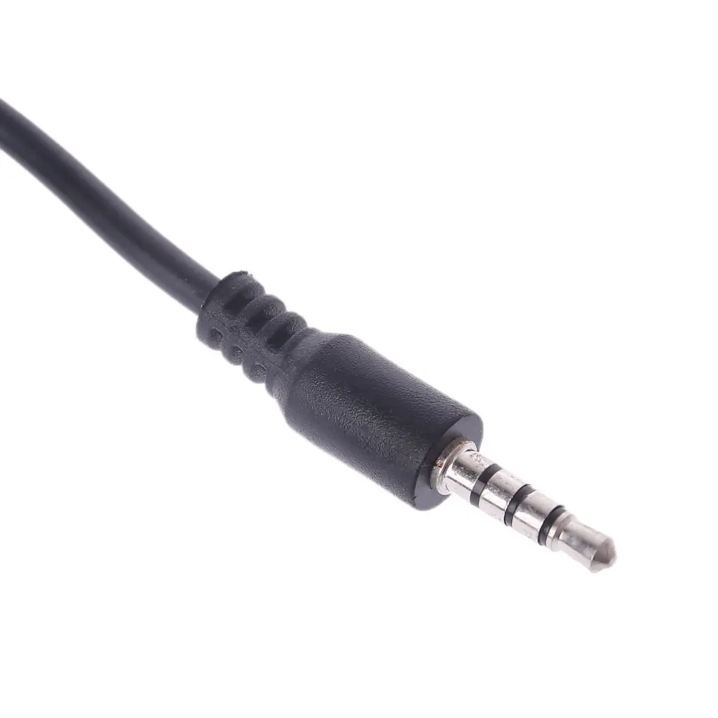 USB штекер 3,5 мм аудио стерео разъем для наушников штекер кабель для MP3 MP4 черный горячий