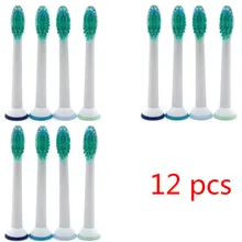 12 шт. в упаковке, HX6014 насадки зубных щеток для PHILIPS Sonicare FlexCare Бриллиант Чистой HX6064 HX6930 HX9340 HX6950 HX6710 HX9140 HX6530