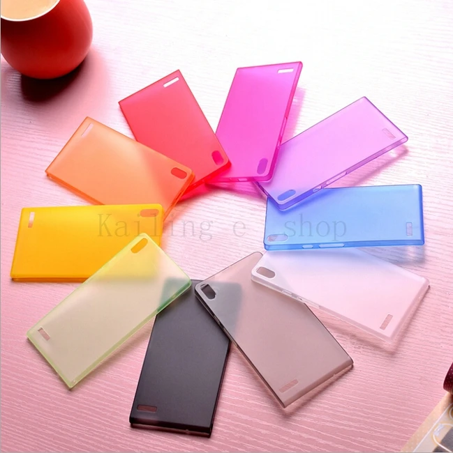 0.3 мм Ультра Тонкий Матовый Ясно Для Huawei Ascend P7 P6 Case Прозрачная Крышка для case cover