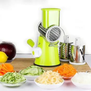 

Multi Manual Slicer Vegetable Fruit Cutter Round Mandoline Choppers Cheese Grater Carrot Potato Julienne Blades Kitchen Tools