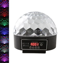 DMX512 Mini LED Stage DJ Light RGB full color Crystal Magic Ball Effect light 6CH DMX 512 Disco Party Stage Lighting projector