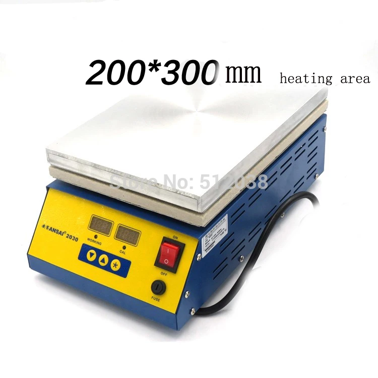 

NEW 2030 Thermostatic Electronic Hot Plate Preheat Preheating Station 20*30cm 220V 1000W