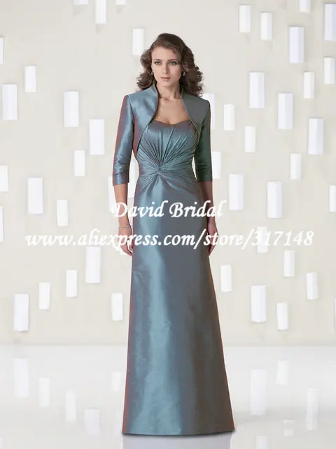 Simple Floor Length Taffeta Western Mother Of The Groom Jacket Simple Floor Length Taffeta Western Mother Of The Groom Jacket Dresses Zf412