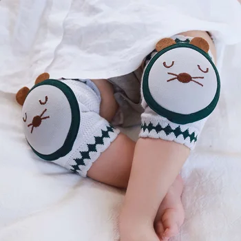 

2019 Baby Cartoon Knee Pad Safety Crawling Elbow Cushion Infant Toddlers Leg Warmer Knee Support Protector Kneepads New