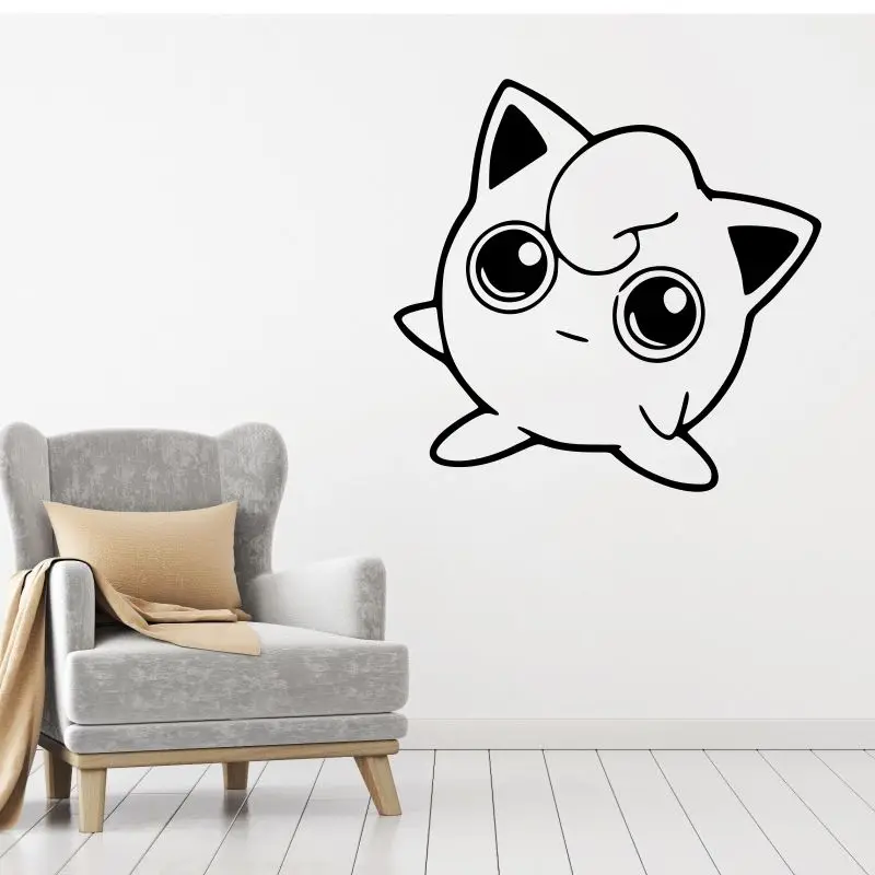 

DCTAL Jigglypuff Pokemon Vinyl Applique Sticker Car Window Pokemon Go Game