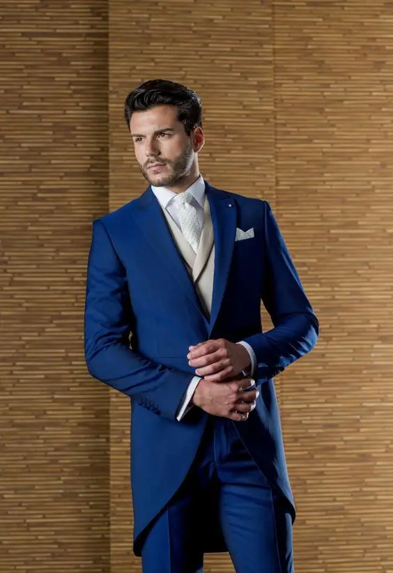 Latest Coat Pant Designs Italian Royal Blue font b Men b font font b Suit b