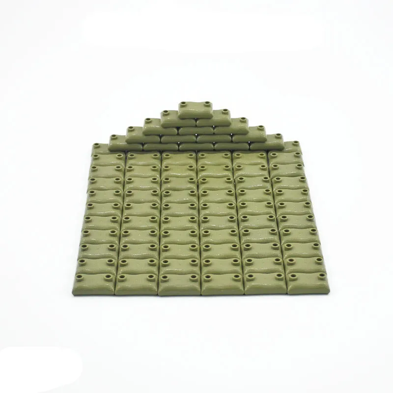 

10Pcs/Set Building Blocks DIY Militaryed SWAT Police Gun Weapons Pack Sandbags Accessories Compatible with Lego