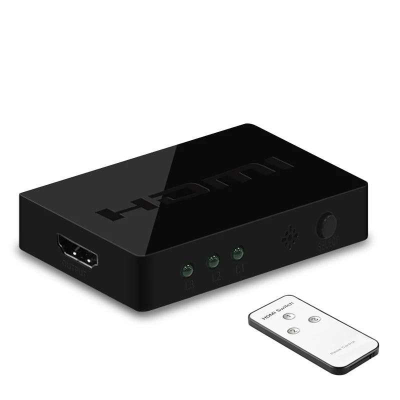 HDMI Switch 3 in 1 out with Remote or Button Control 1.4 Support HD 1080P 3D | Компьютеры и офис