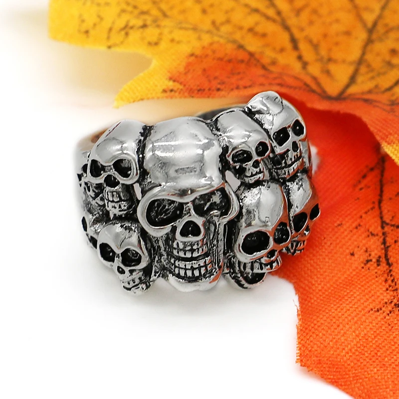 Buy BUYEE Fashion Vintage Europe Men's Skull Bone