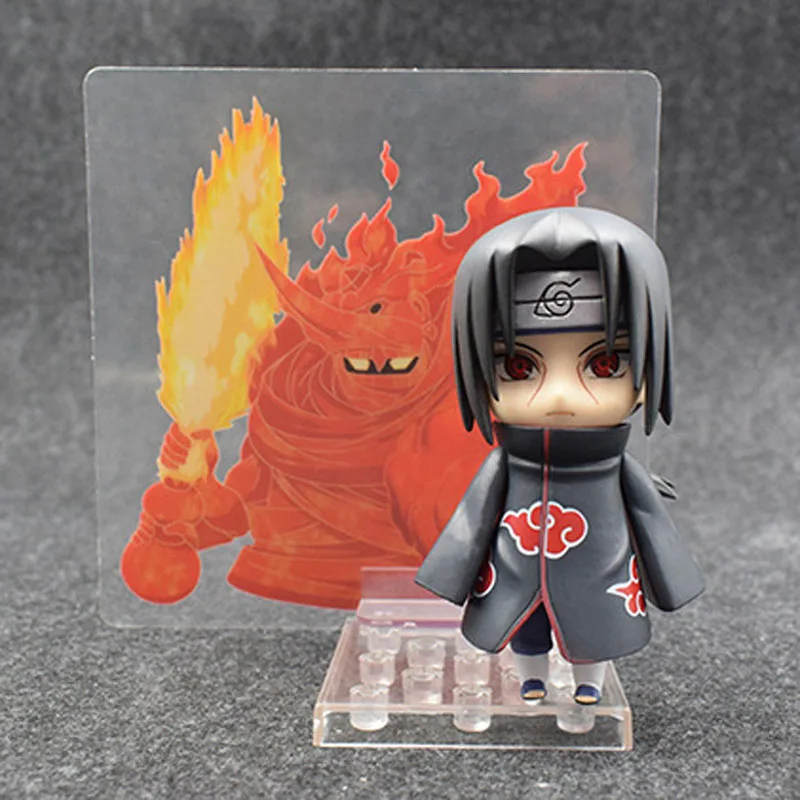

Free Shipping Cute 4" Nendoroid Naruto Shippuden Anime Itachi Uchiha Boxed 10cm PVC Action Figure Model Doll Toys Gift #820