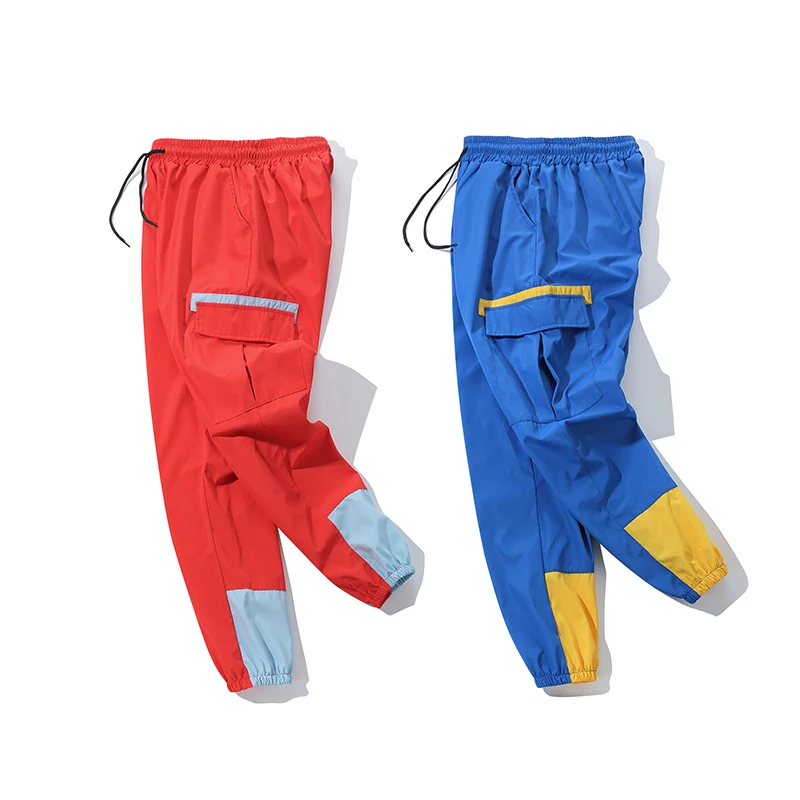 Waliicorners Men Big pocket Casual Cargo Pants Harajuku Hip Hop Streetwear Elastic ankle Skateboard Harem Sweatpants Joggers 13 9