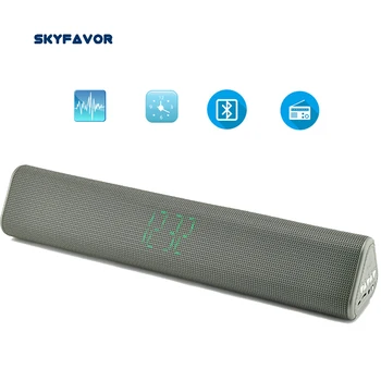 

Super Bass Portable Stereo Bluetooth Speaker HIFI Wireless Subwoofer Speakers TF card AUX led display clock Alarm with fm radio