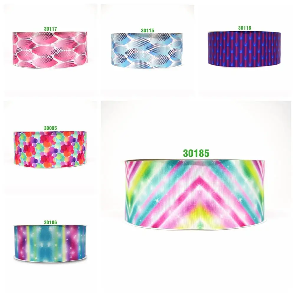 

Free shipping 50 yard per size ombre ribbon printed grosgrain ribbon 30186