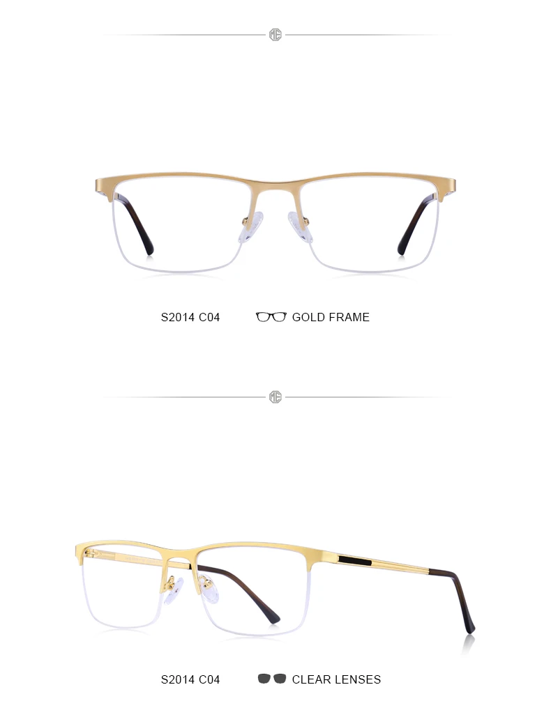 MERRYS Дизайнерские мужские титановые очки, оправа, Ультралегкая квадратная оправа, очки для близорукости по рецепту, мужские полуоптические оправы S2014