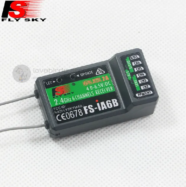 

Flysky iA6/iA6B 2.4G 6 channels two-way transmission receiver for DIY RC model DIY quadcopter FPV drone QAV250/ZMR250