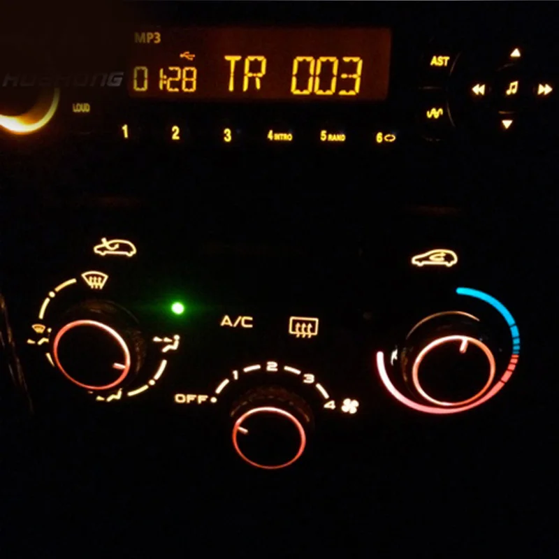 Vtear для peugeot 206 207 citroen C2, аксессуары, Ручка переменного тока, сплав, кондиционер, регулятор тепла, переключатель, автомобильный стиль, кнопка вентиляционного отверстия