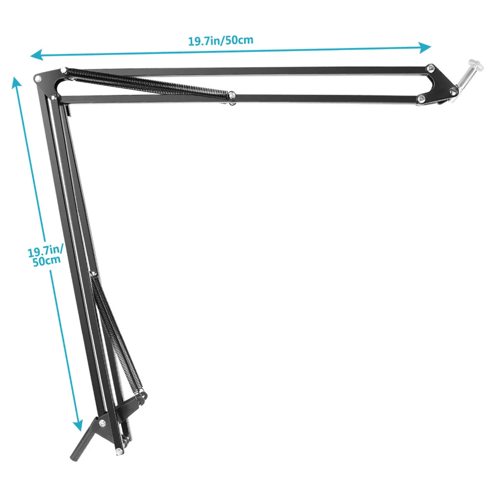 Online Pinza de sobremesa ajustable Neewer soporte de brazo de tijera para cámara web de 360 grados de rotación montaje giratorio