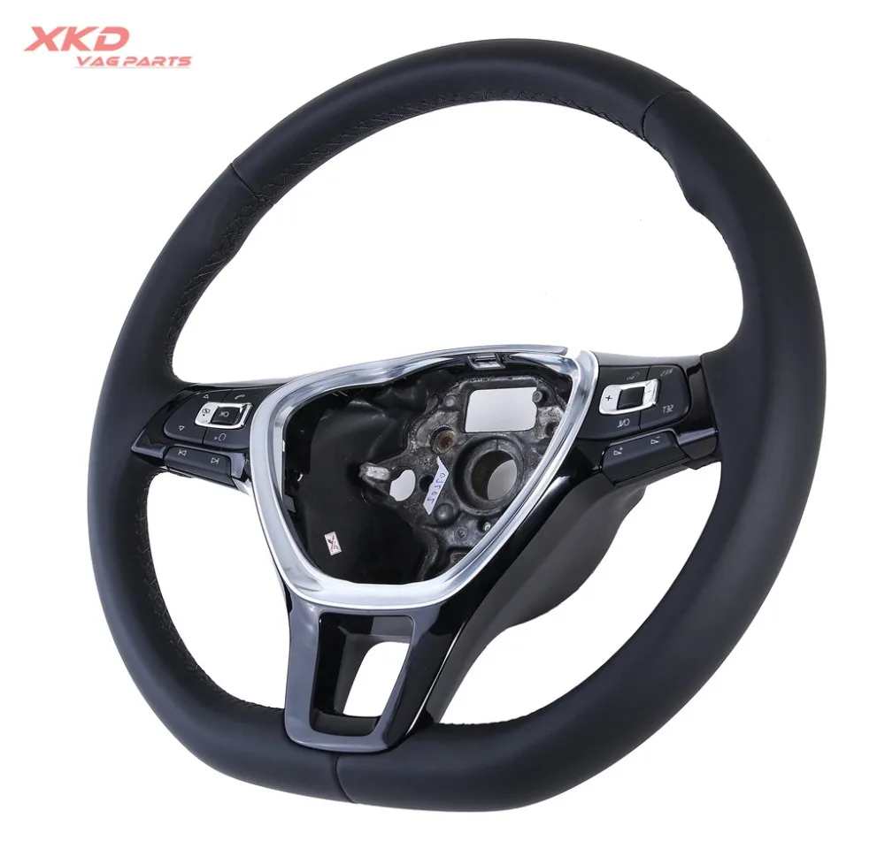 Leather Multifunction Steering Wheel For V-W J-etta MK6 15-16 Golf MK6B Passat B8 5GG419091B