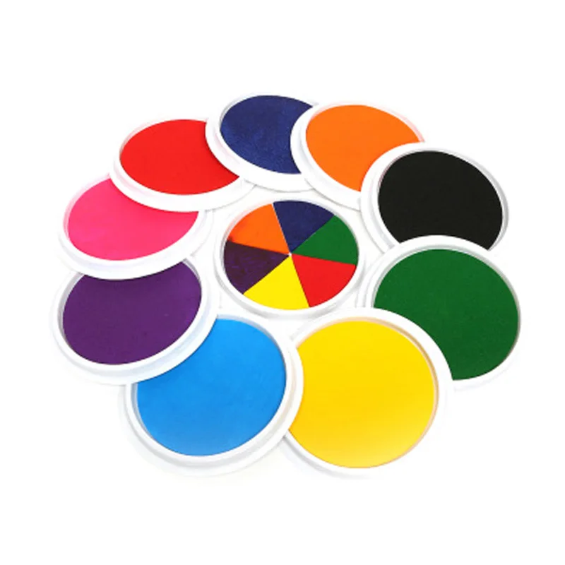 

Montessori Drawing baby toys 0-12 months 5 styles Colors Ink Pad DIY Finger Painting Craft Cardmaking For Kids Baby palm drawing