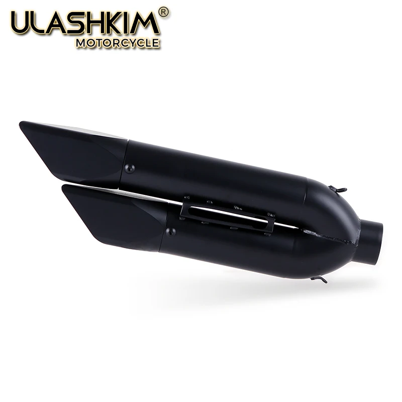 Universal de Escape de la motocicleta de Escape silenciador doble agujero FAZER8 FJ1200 FZ1 FZ8 MT-09 TRX850 XJR1200 XJR1200R XSR900 SR500 TMAX530