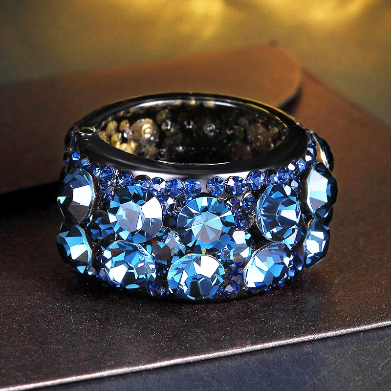 Повязка на голову CHIMERA Blue Rhineshone круглое кольцо для волос веревка аксессуары