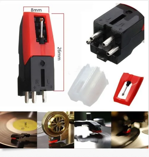 Turntable Phono Ceramic Cartridge with Stylus Needle for LP Record