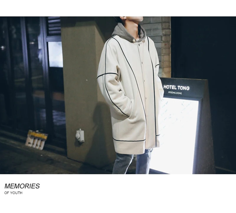 Warm Male Trench Coat Wool Liner Long Thick Fleece Jacket Men Fur Inside Parka Winter Jackets  (45)