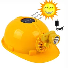 Solar Fan Cap Summer Cooling Safety Helmet with LED lamp Charging Engineering Construction Protective Helmet Working Hard hat safety helmet hard hat work cap abs material construction protect helmets high quality breathable engineering power labor helmet