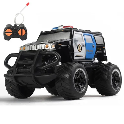

1:43 Mini Four-way Remote Control Car HX Police Car Off-road Toy Car Model Electric Vehicle For Children Boy Gift