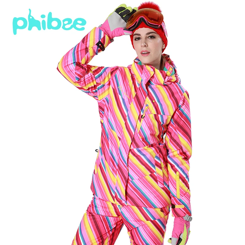 PHIBEE Adult Windproof And Waterproof Skiing Suits Outdoors And