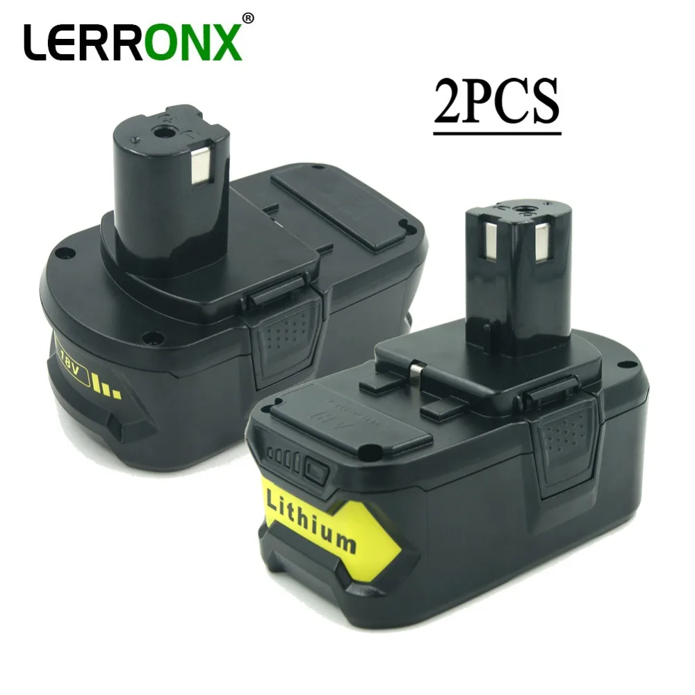 

2PCS High Capacity 5.0Ah 18V Lithium Power Tools rechargeable battery RB18L50 for Ryobi one P102 P103 P104 P105 P106 P108 P109