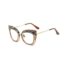 Большие оптические оправы под дерево стильные женские очки концертная модель шоу ношение модные очки Рамка очки 97156FD