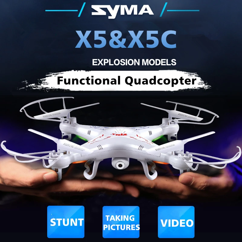 

Syma X5C-1 Quadcopter Drone With Camera X5C or X5 rc helicopter without camera VS LS126 without camera or with camera