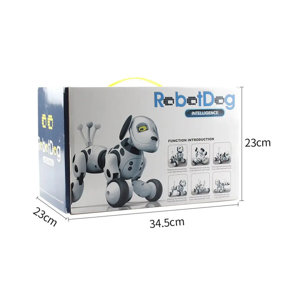 Animal de Estimação Inteligente sem Fio Presente dos Miúdos para o Aniversário Robô Eletrônico Inteligente Cachorro Brinquedo 2.4g Falando Controle Remoto Cão Mod. 109631 14 Brinquedos e hobbies