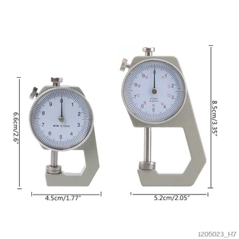 

New Dial Thickness Gauge 10 20mm Leather Paper Thickness Meter Tester Accuracy 0.1mm