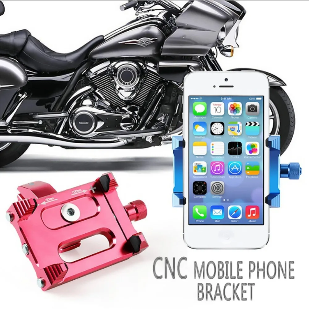  Fahrrad Handy Halterung Stehen Fahrrad Handy Halter GPS Metall Stoßfest Einstellbar Motorrad Mounta
