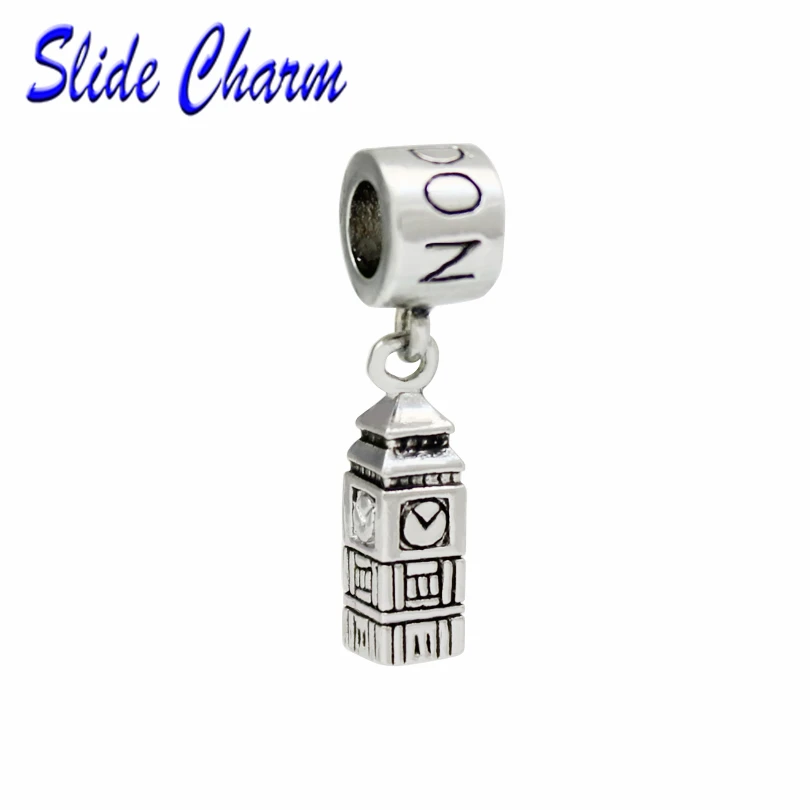 Abalorio de estilo europeo y americano pulsera Pandora, joyería de moda agujero recto, abalorio para gargantilla de Londres|cuentas| AliExpress