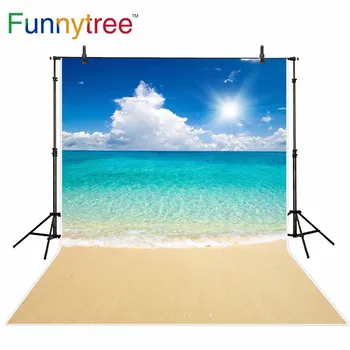 

Funnytree background for photo studio beach sea summer cloud nature view photography backdrop photocall photobooth printed