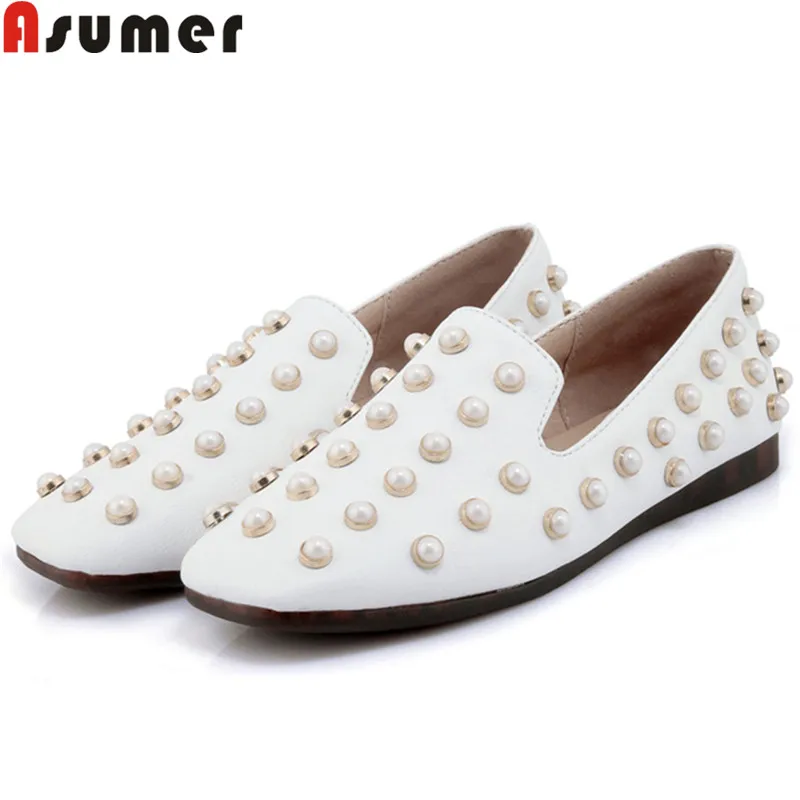 

ASUMER big size 34-44 fashion spring new shoes woman square toe shallow Casual shoes women comfortable flats women 2019