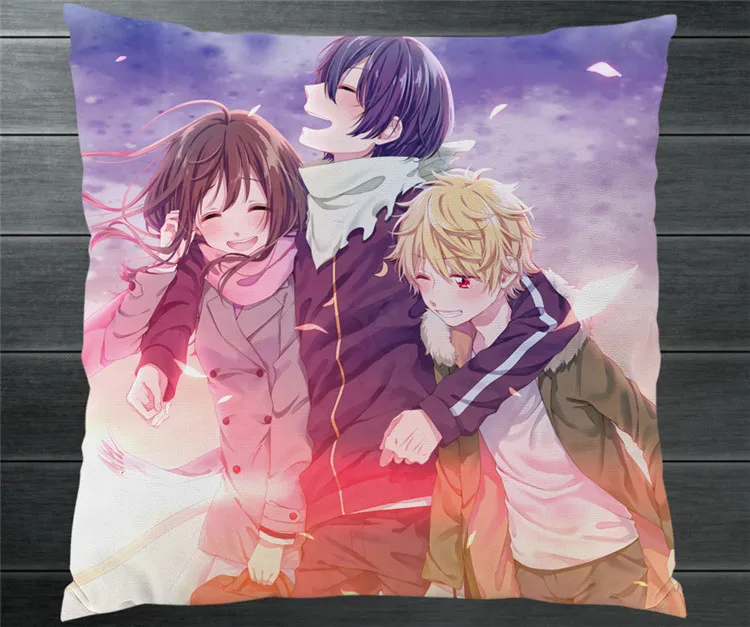 Аниме норагами Yato Hiyori Iki Yukine Fanart двухсторонний 40x40 см фотообложка для косплея