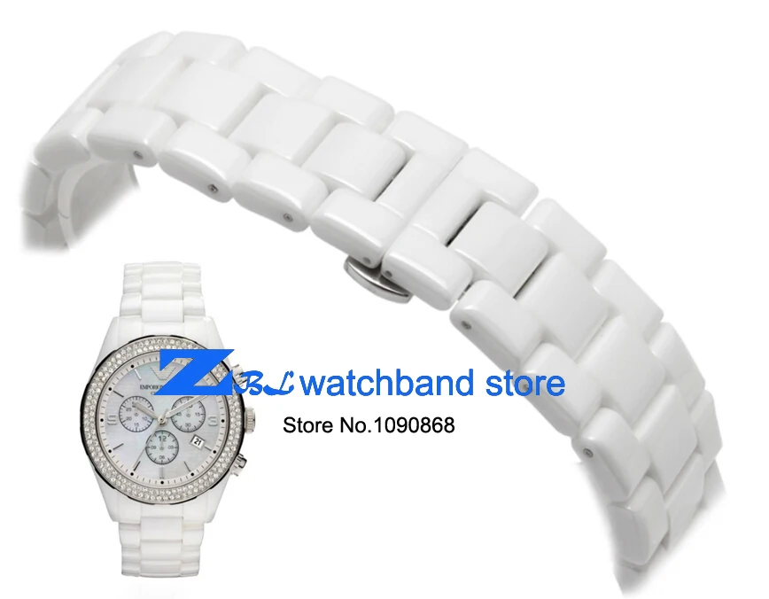 Керамика ремешок 18 мм 22 для наручных часов armani AR1400 AR1403 AR1406 AR1401 AR1407 AR1409 AR1443 AR1410 AR1475