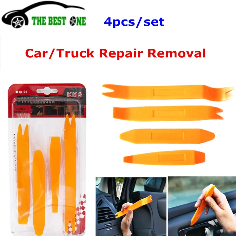 4Pcs Car Panel Removal Tool Door Trim Panel Tool Car Stereo Radio Pry Tools