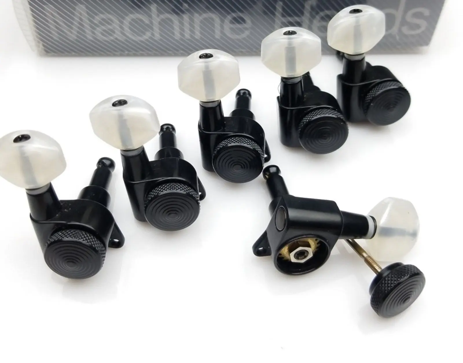 6R Black LOCKING Tuners JN 07 SP for Stratocaster Telecaster Strat Tele