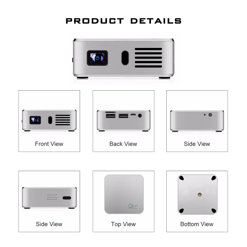 Умный Карманный DLP проектор Everyone Gain A390 Встроенный android OS Wi Fi bluetooth интерактивный 3000