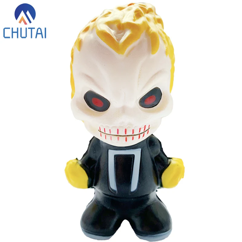 

2019 NEW Ghost Rider Slow Rising Squishy Cartoon Character Soft Scented Squeeze Toys Baby Kids Stress Relief Toy 14x8 CM