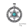 Teamer – breloques Vintage Wicca, pour la fabrication de bijoux, pendentif pentagramme, pompon, Talisman, amulette, accessoires pour hommes ► Photo 3/6